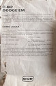 Dodge 'Em Atari instructions