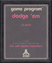 Dodge 'Em Atari cartridge scan