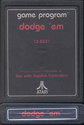 Dodge 'Em Atari cartridge scan