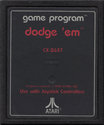 Dodge 'Em Atari cartridge scan