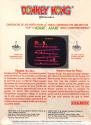 Donkey Kong Atari cartridge scan