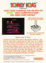 Donkey Kong Atari cartridge scan