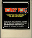 Donkey Kong Atari cartridge scan