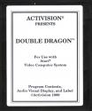 Double Dragon Atari cartridge scan