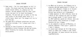 Dragon Treasure Atari instructions