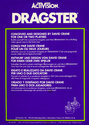 Dragster Atari cartridge scan