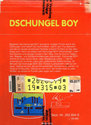 Dschungel Boy Atari cartridge scan