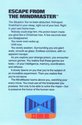 Escape from the Mindmaster Atari instructions