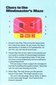 Escape from the Mindmaster Atari instructions