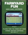 Farmyard Fun Atari cartridge scan