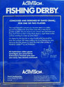 Fishing Derby Atari cartridge scan