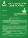 Football Atari cartridge scan