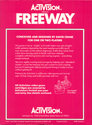 Freeway Atari cartridge scan