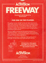 Freeway Atari cartridge scan