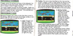 Frogger Atari instructions