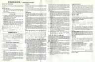 Frogger Atari instructions
