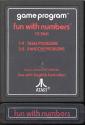 Fun with Numbers Atari cartridge scan