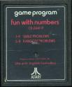 Fun with Numbers Atari cartridge scan