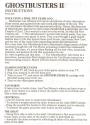 Ghostbusters II Atari instructions