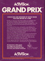 Grand Prix Atari cartridge scan