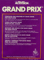 Grand Prix Atari cartridge scan