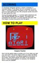 Hangman Atari instructions