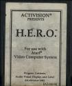 H.E.R.O. Atari cartridge scan