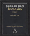 Home Run Atari cartridge scan