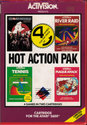 Hot Action Pak - Ghostbusters / Tennis / Plaque Attack / River Raid Atari cartridge scan