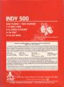 Indy 500 Atari cartridge scan