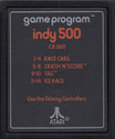 Indy 500 Atari cartridge scan