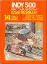 Indy 500 Atari cartridge scan