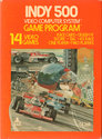 Indy 500 Atari cartridge scan