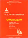 Indy 500 Atari cartridge scan