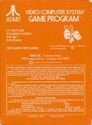 Indy 500 Atari cartridge scan