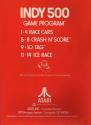 Indy 500 Atari cartridge scan