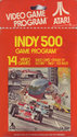 Indy 500 Atari cartridge scan