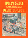 Indy 500 Atari cartridge scan