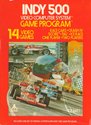 Indy 500 Atari cartridge scan