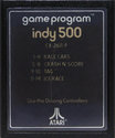 Indy 500 Atari cartridge scan