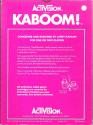 Kaboom! Atari cartridge scan