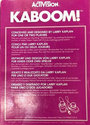 Kaboom! Atari cartridge scan