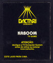 Kaboom Atari cartridge scan