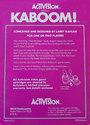 Kaboom! Atari cartridge scan