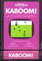 Kaboom! Atari cartridge scan