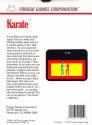 Karate Atari cartridge scan
