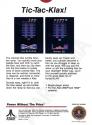 Klax Atari cartridge scan