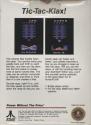 Klax Atari cartridge scan