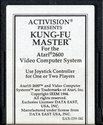 Kung-Fu Master Atari cartridge scan