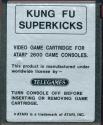 Kung Fu Superkicks - Pursuit of the Ninja Atari cartridge scan